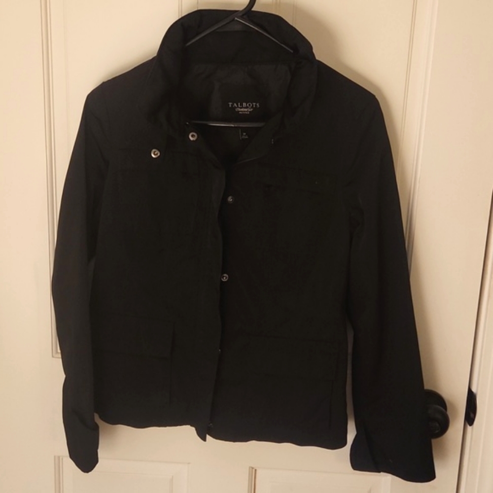 Talbots women's black jacket size 2P